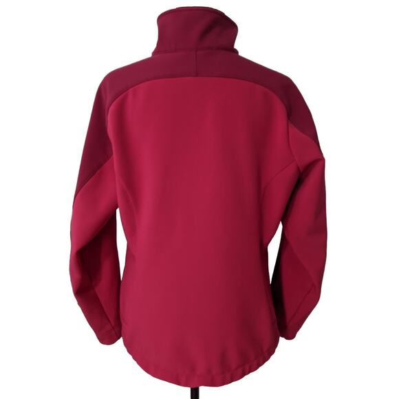 L.L.Bean Women’s Softshell Fleece Jacket Pink Magenta Medium M Full Zip Pockets - Picture 5 of 10